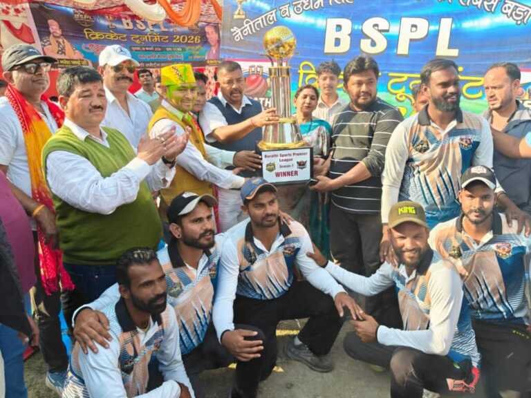 लालकुआं बीएसपीएल टी-20 फाइनल: रुद्रपुर पलाश-11 चैंपियन, हिमांशु बने हीरो