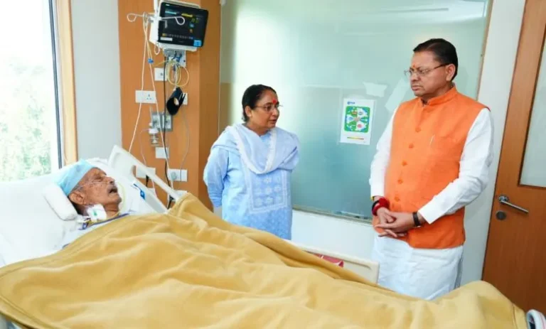 पूर्व मुख्यमंत्री भुवन चंद्र खंडूड़ी की बिगड़ी तबीयत, अस्पताल में भर्ती, सीएम धामी ने जाना हाल