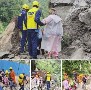 उत्तराखंड:श्री केदारनाथ धाम की तरफ से आने वाले 1600 यात्रियों को सुरक्षित स्थानों पर पहुंचा दिया गया