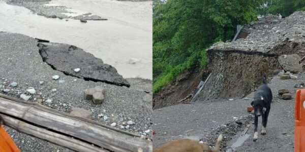 बारिश बनी परेशानी: बनभूलपुरा-गोलापुल सड़क फिर धंसी, विभागीय लापरवाही ने जनता को फिर संकट में डाला