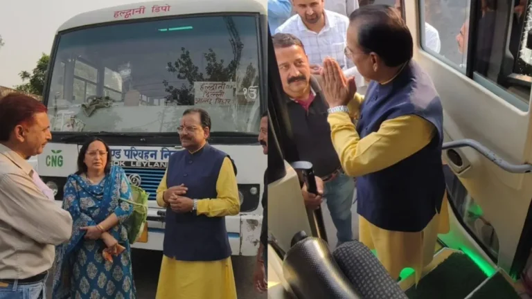 “ईंधन बचाओ” संदेश के साथ सांसद अजय भट्ट ने की बस यात्रा, रोडवेज बस से पहुंचे दिल्ली