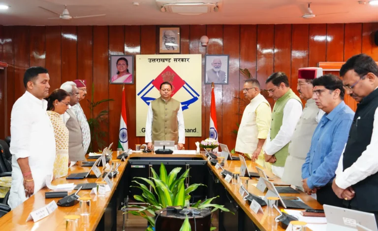 कैबिनेट बैठक में पूर्व मुख्यमंत्री खंडूड़ी और जसपाल राणा को श्रद्धांजलि