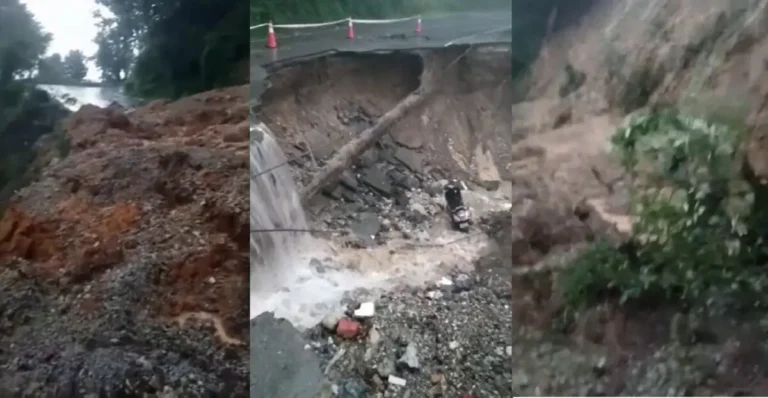 मसूरी में पहाड़ दरके, सड़कें टूटीं, स्कूटी खाई में गिरी पढ़ें पूरी ख़बर