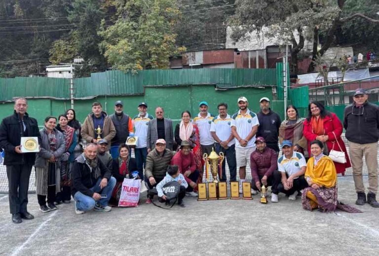 4th नैनीताल कप ओपन टेनिस ट्रॉफी पर शिवेश्वर की टीम का कब्जा..