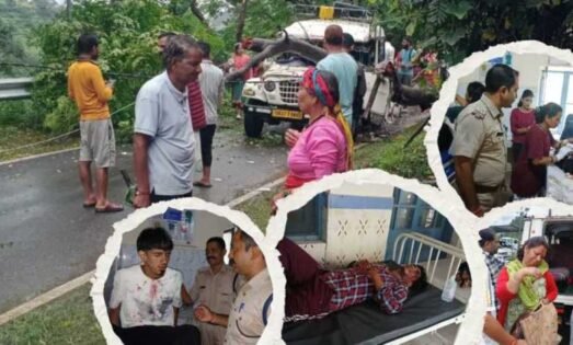 ब्रेकिंग:लगातार बारिश का कहर: डुंडा जा रही मैक्स पर गिरा पेड़, 8 यात्री घायल – 2 की हालत गंभीर