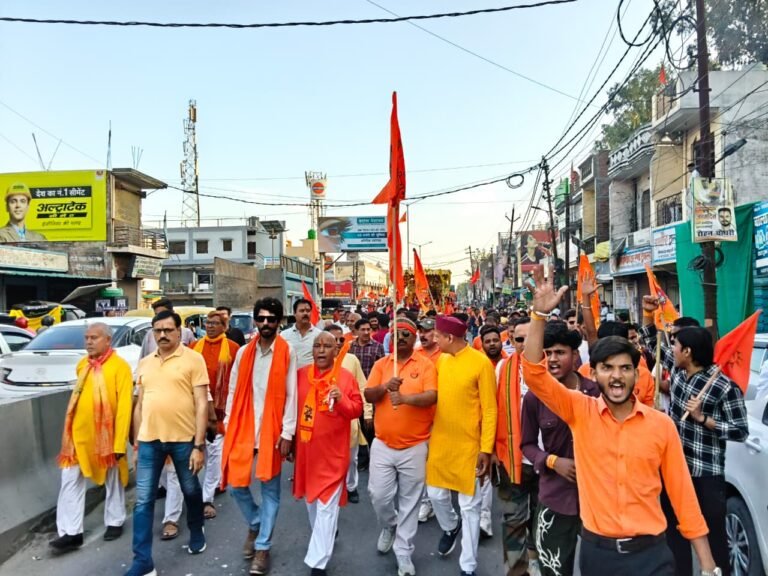 लालकुआं में चैत्र नवरात्र पर भव्य शोभा यात्रा, राम नवमी पर उमड़ा आस्था का सैलाब