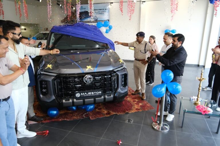 हल्द्वानी में JSW MG की नई Majestor D+ सेगमेंट SUV लॉन्च, 6 बुकिंग दर्ज