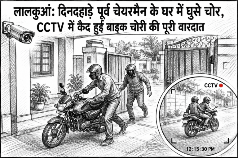 लालकुआँ: दिनदहाड़े पूर्व चेयरमैन के घर में घुसे चोर, CCTV में कैद हुई बाइक चोरी की पूरी वारदात