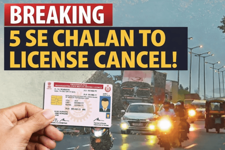 ट्रैफिक नियम तोड़े तो खैर नहीं! 5 से ज्यादा चालान पर लाइसेंस रद्द