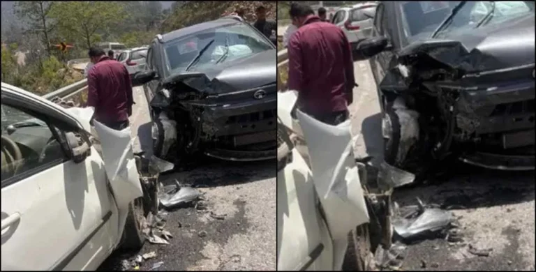 चमोली में बड़ा सड़क हादसा, आमने-सामने भिड़ीं दो कारें